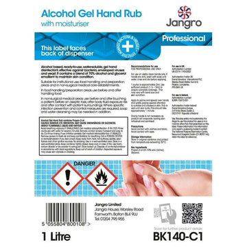 Alcohol Gel Hand Rub Cartridge 6x1L