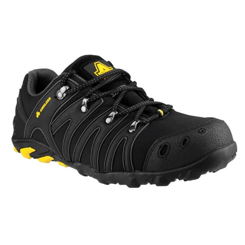 amblers black s1p softshell safety trainer fs23