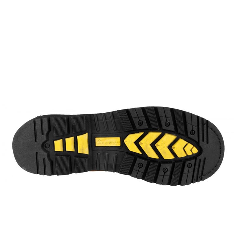 amblers brown waterproof boot s3 fs227 padded collar padded tongue