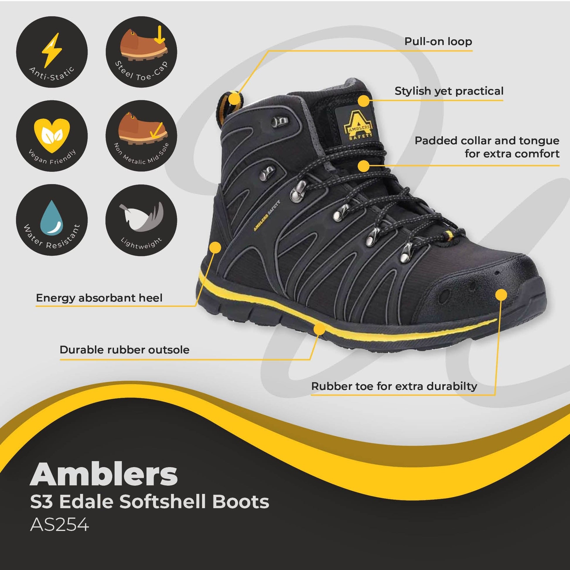 amblers edale softshell safety boot s3 as254 dd412