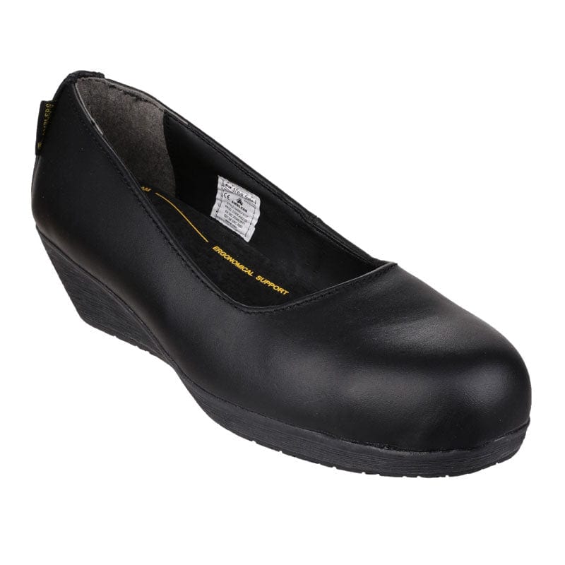 amblers ladies sb heeled safety shoes fs107
