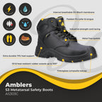 amblers metatarsal safety boots s3 as303c dd352 04