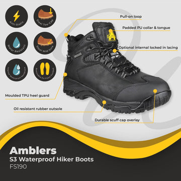 Amblers S3 Waterproof Hiker Boot FS190