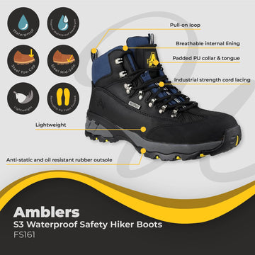 Amblers S3 Waterproof Safety Hiker FS161