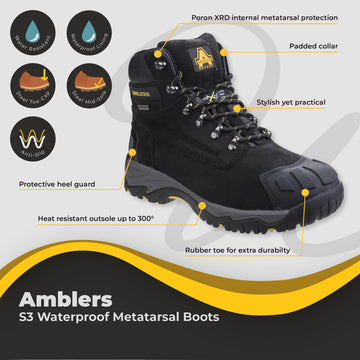 Amblers Safety Boot S3 Waterproof Metatarsal Boot