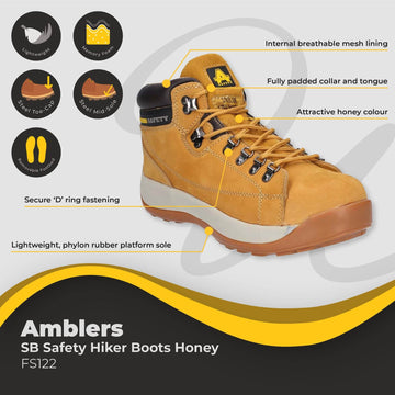 Amblers Safety Hiker Boot Honey SB FS122