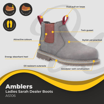 Amblers Sarah Ladies Dealer Boot AS106