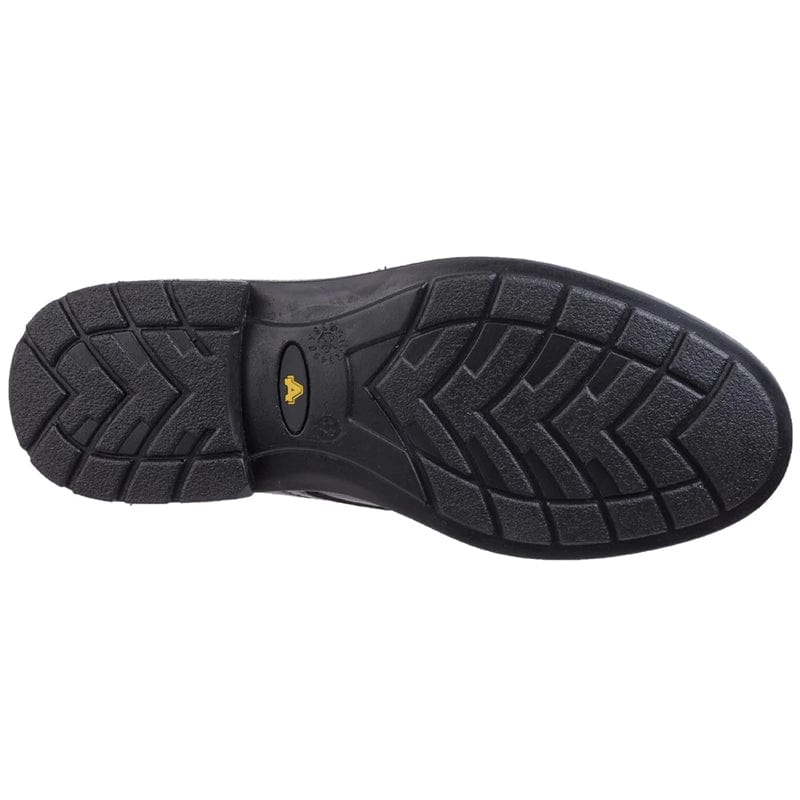 amblers smart black safety shoe s1p fs45 underneath view