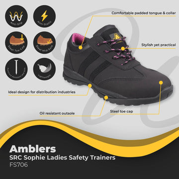 Amblers Sophie Ladies Safety Trainer FS706