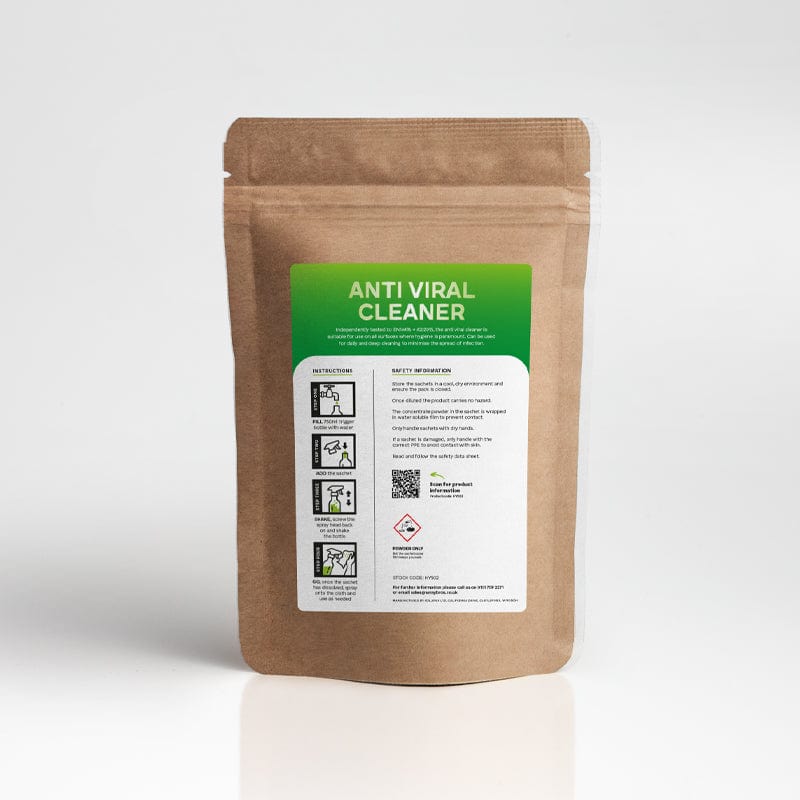 anti viral cleaner how to use label