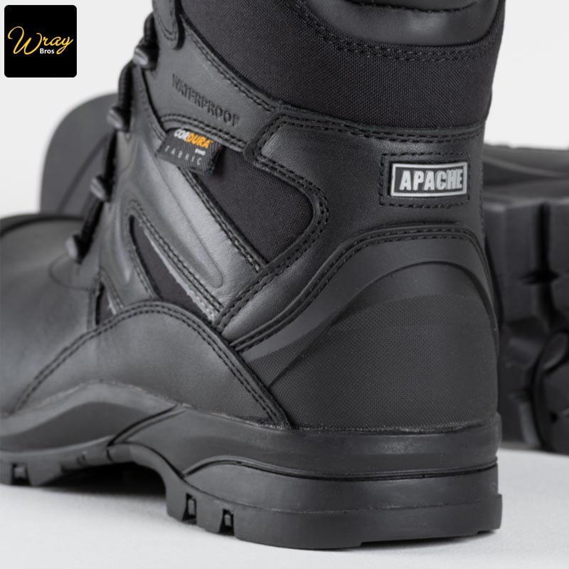 apache combat waterproof safety boot breathable inner lining