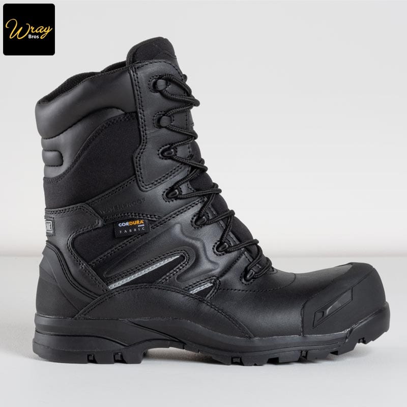 apache combat waterproof safety boot side