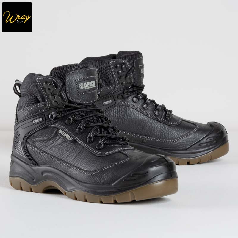 apache ranger safety boot s3 black ati scuff toe guard