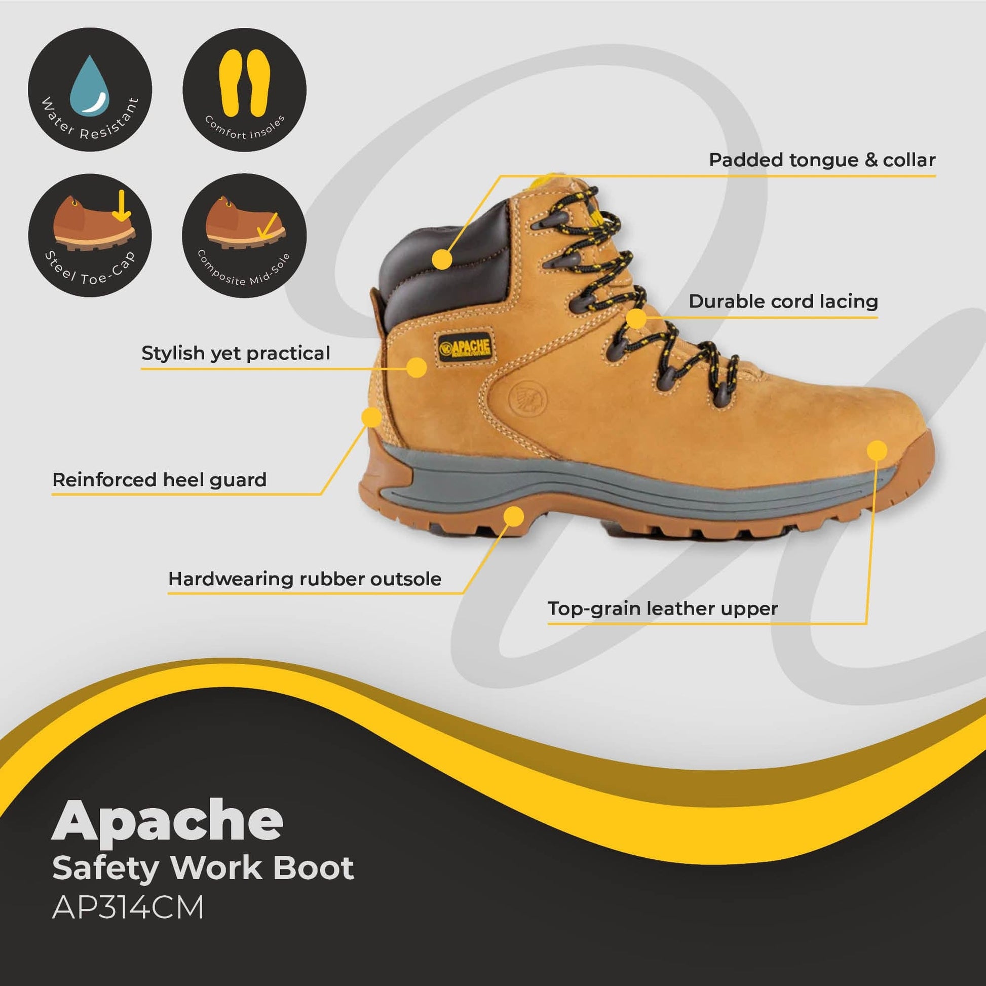 apache safety work boot ap314cm dd208 ho 06