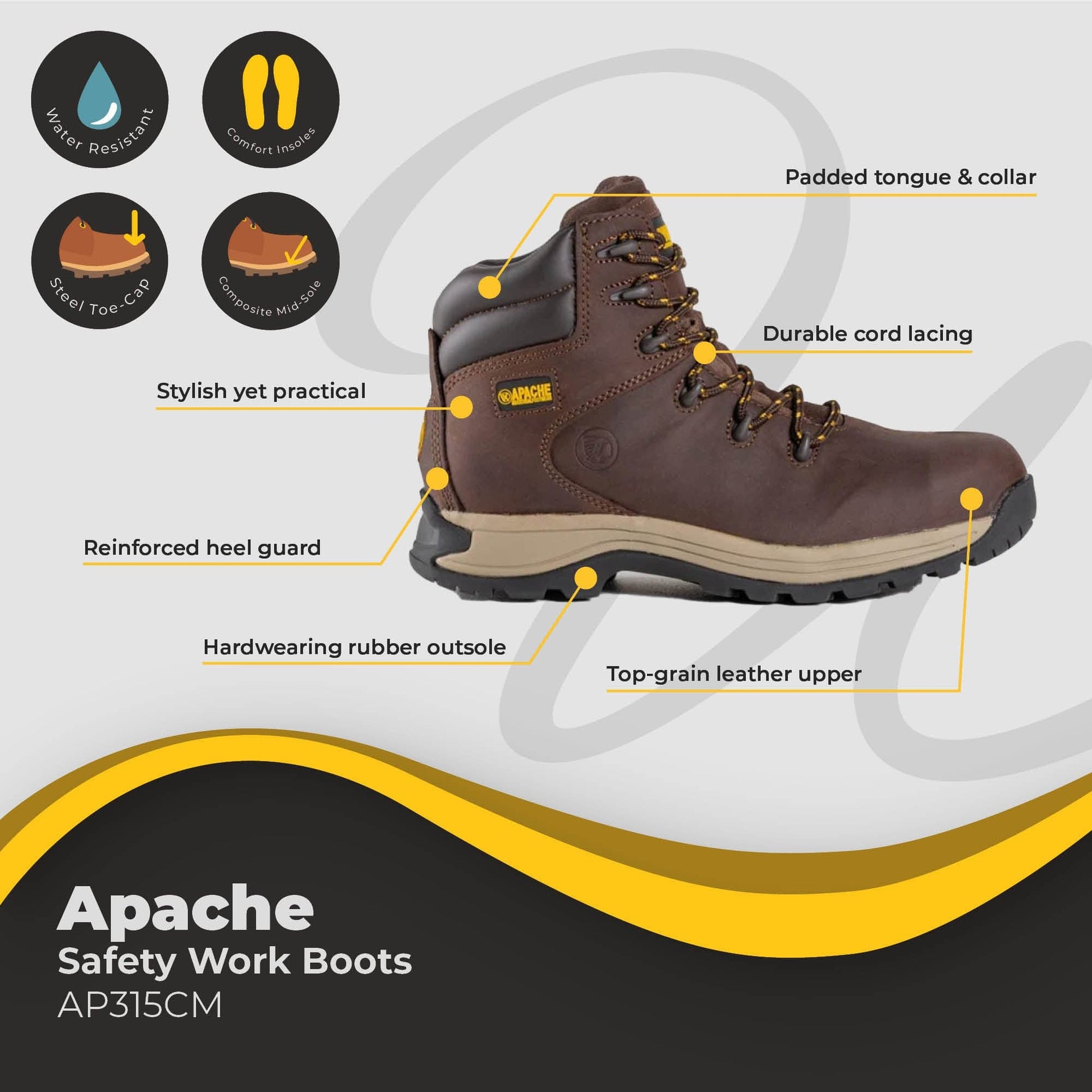 apache safety work boot ap315cm dd210 bk 06