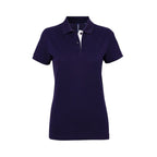 asquith fox womens contrast polo aq022 navy white