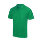 awdis mens cool breathable polo shirt jc040 kelly green