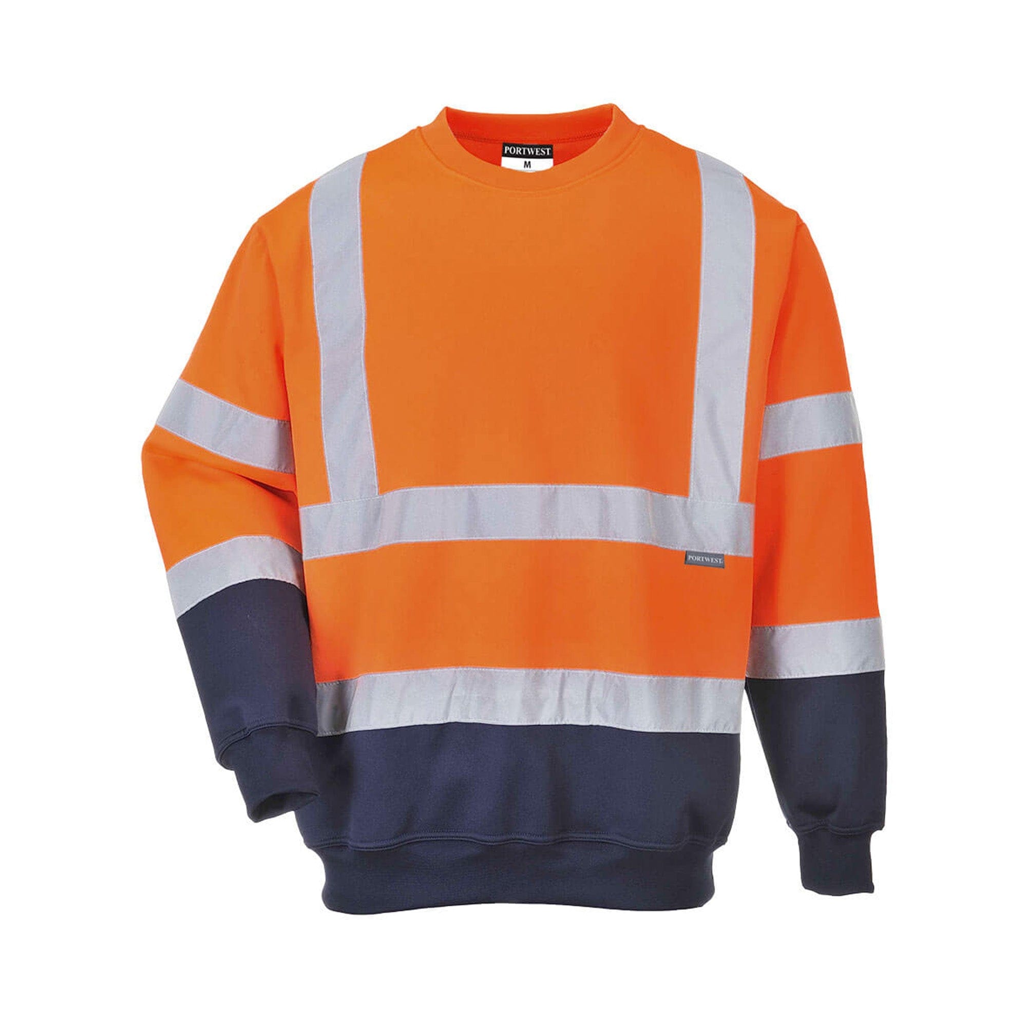 b306 orange navy jumper
