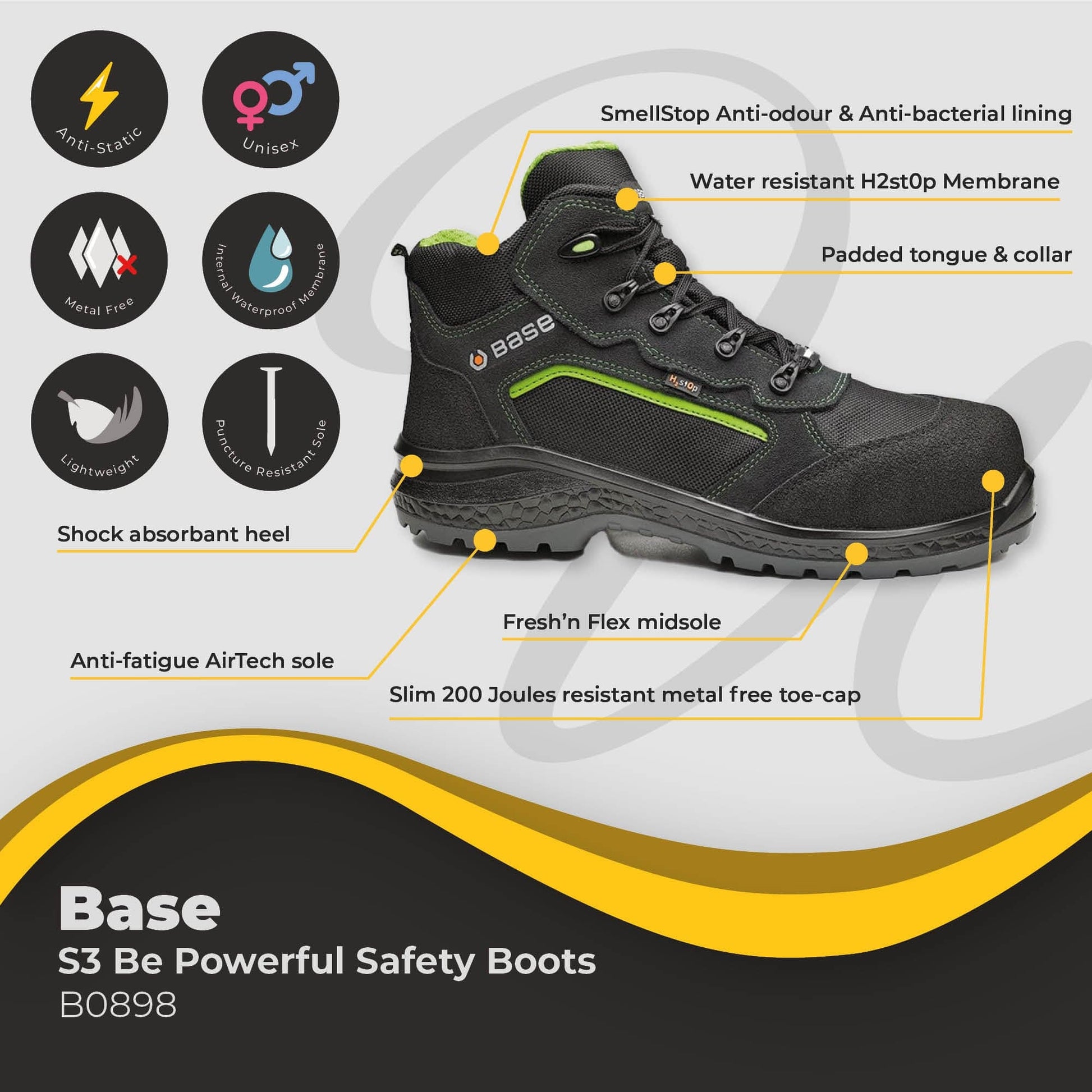 base be powerful s3 safety boots b0898 di898 bg 04