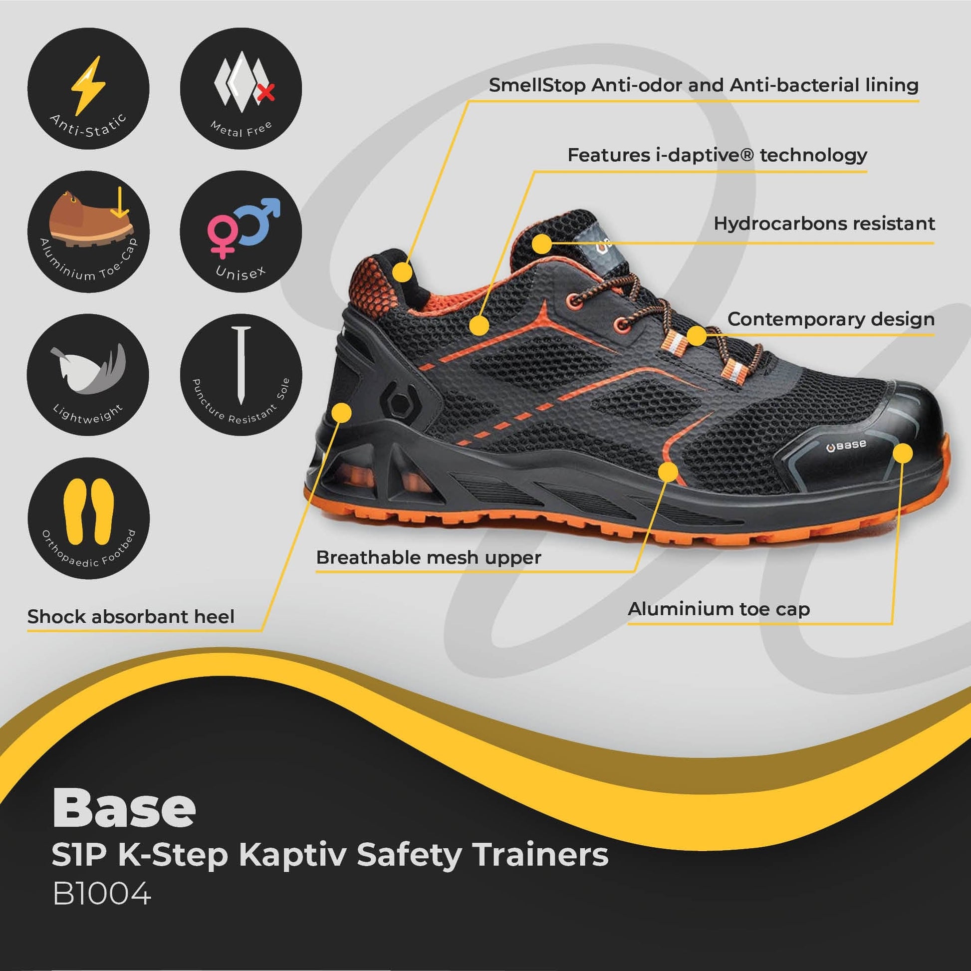 base k step kaptiv s1p safety trainers b1004