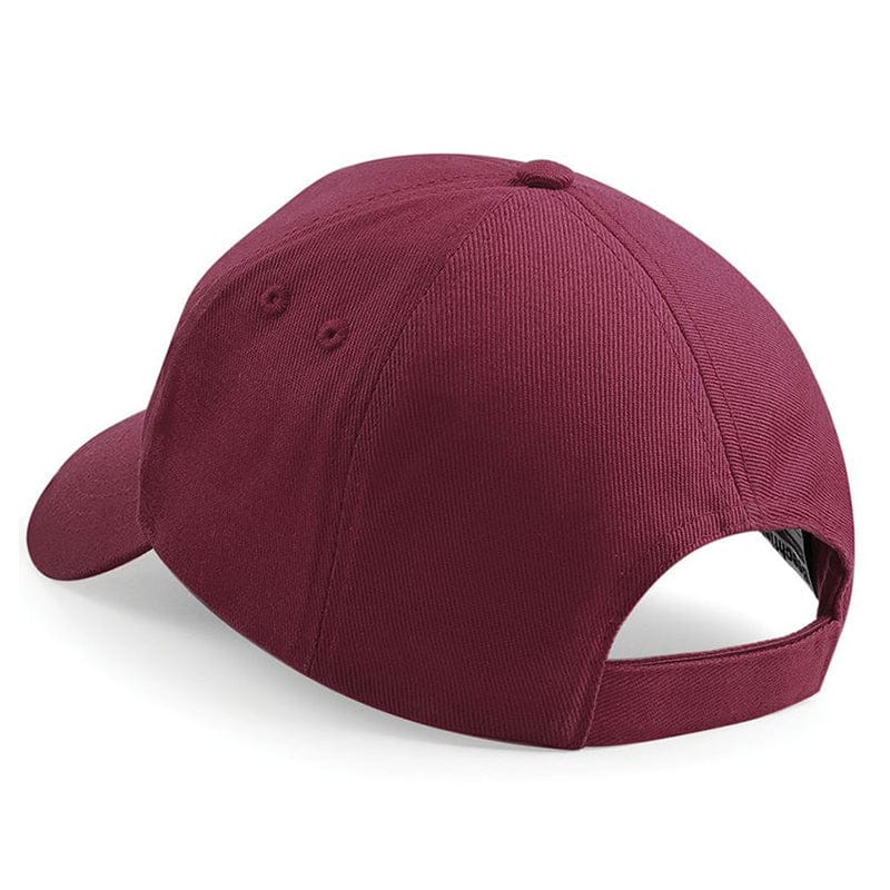 beechfield ultimate 5 panel baseball cap bc015 burgandy back