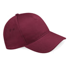 beechfield ultimate 5 panel baseball cap bc015 burgandy