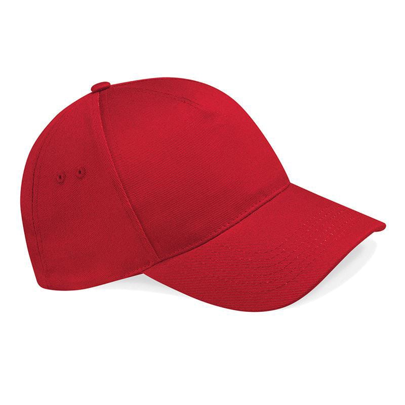 beechfield ultimate 5 panel baseball cap bc015 red