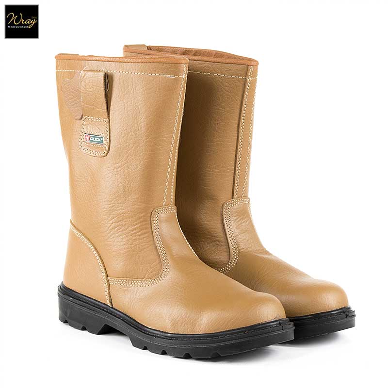beeswift lined rigger boot tan pair
