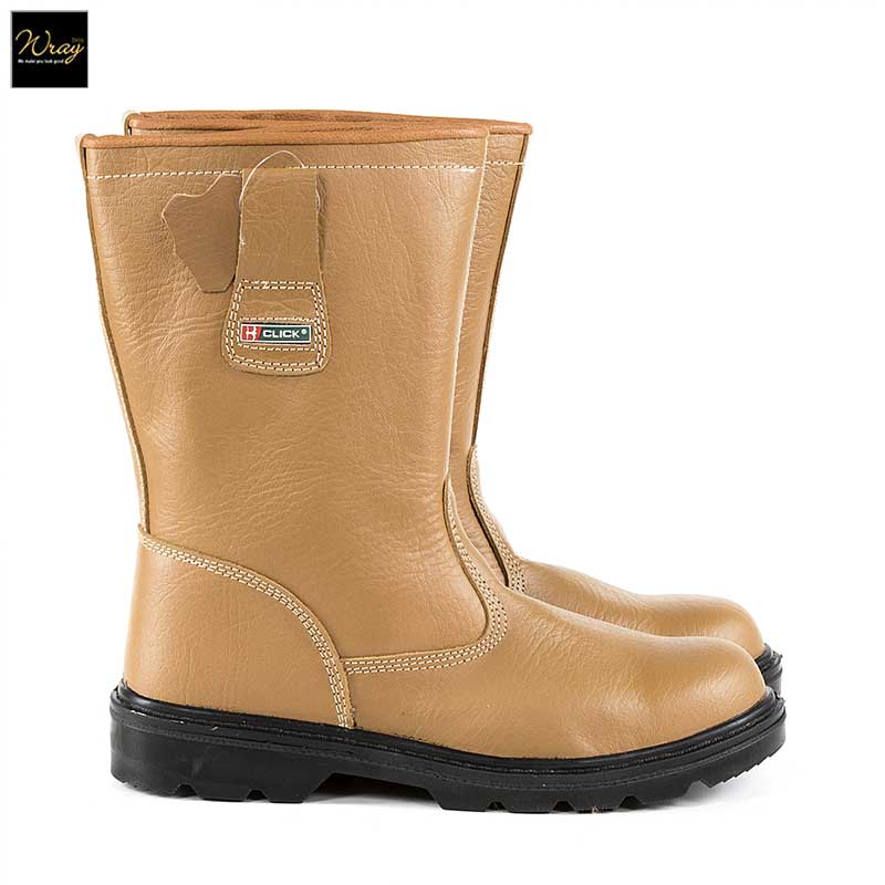 beeswift lined rigger boot tan side