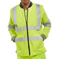 beeswift reversible hi vis interactive bodywarmer yellow db927