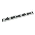 black aluminium hanging rail hooks