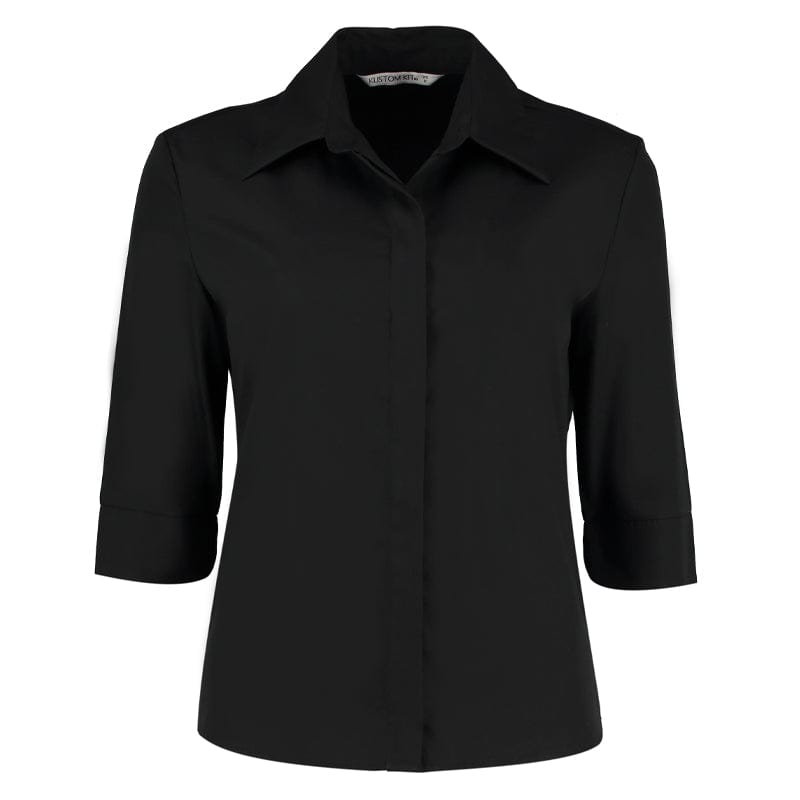black kk715 continental blouse