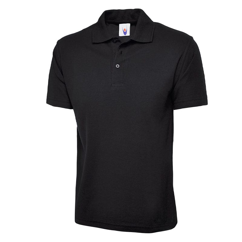 black uneek classic polo shirt