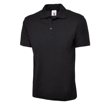 black uneek classic polo shirt