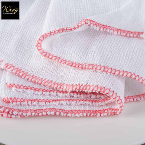 bleached white dishcloth