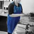 blue disposable aprons blue