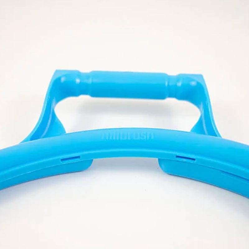 blue refuse hoop handle