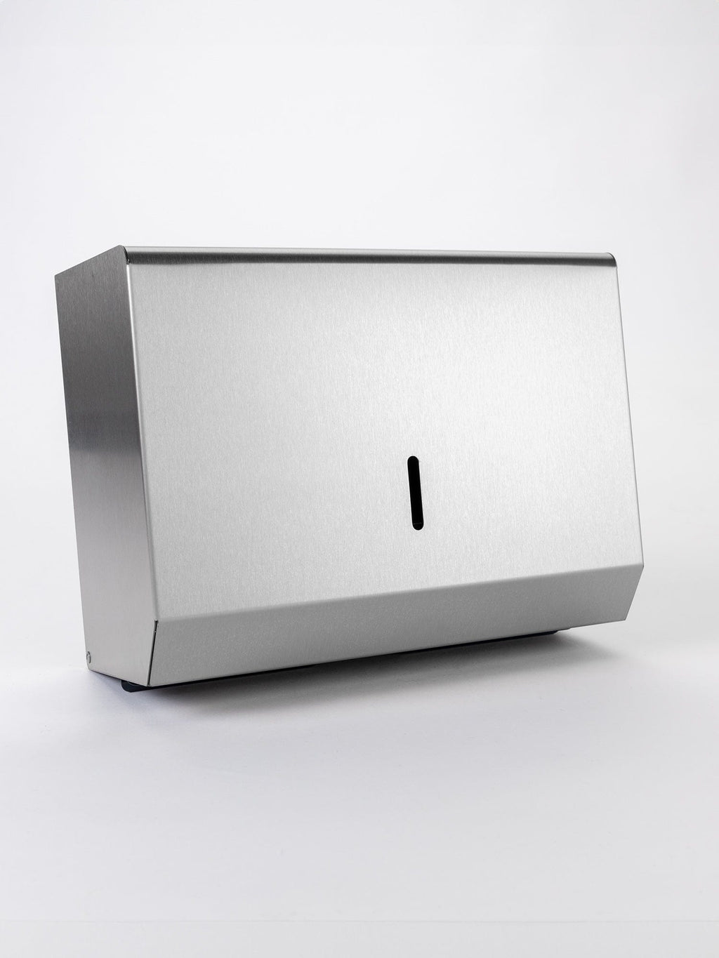 brushed stainless steel lockable dispenser