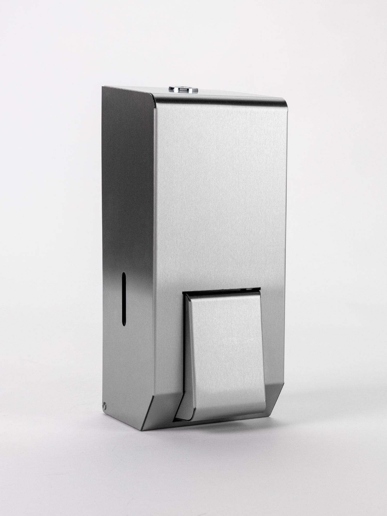 brushed stainless steel soap dispenser