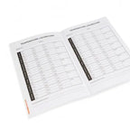 catering temparature log book open
