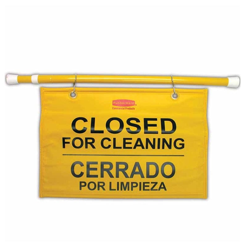 closed for cleaning hang sign