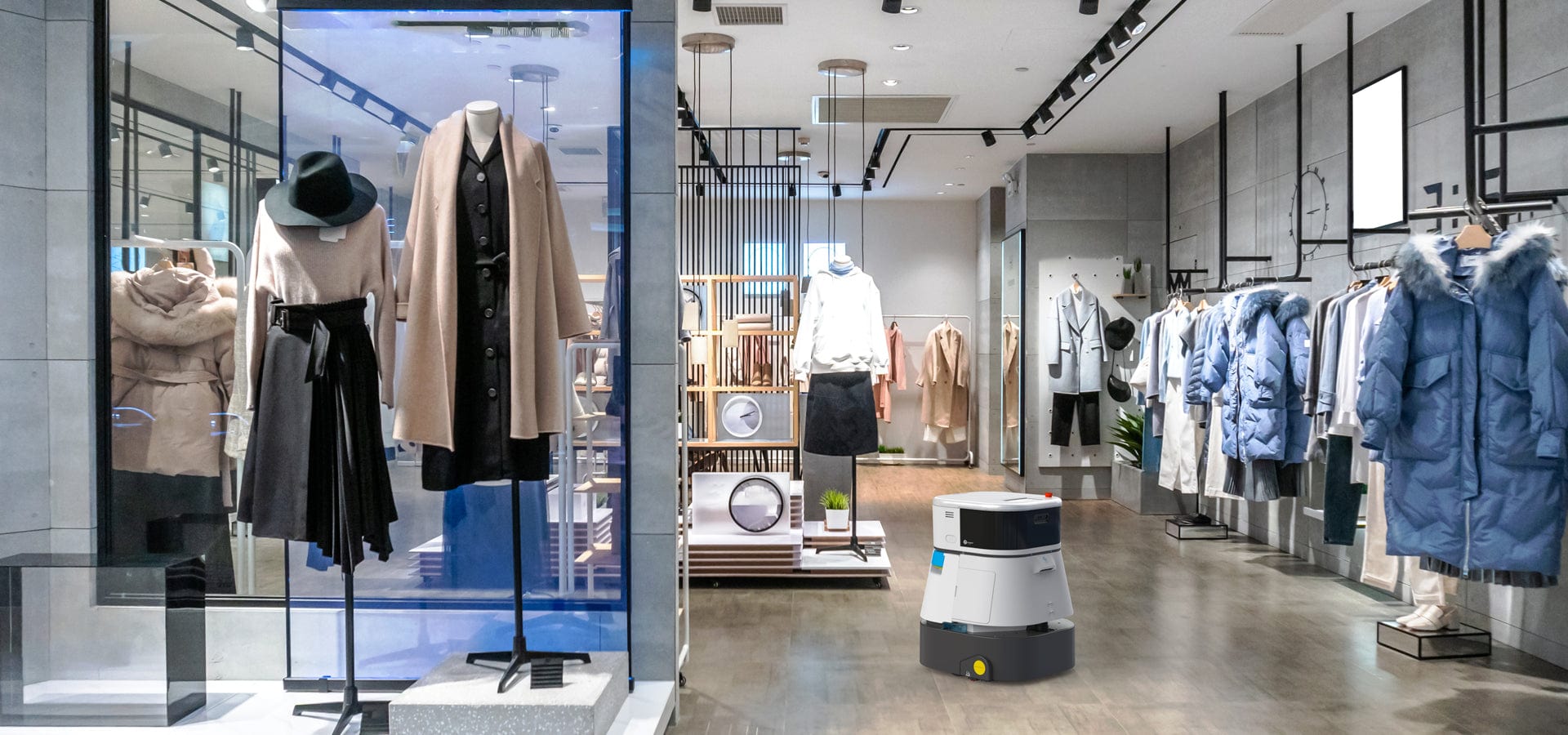 co botic 45 cleaning machine for clothing shop