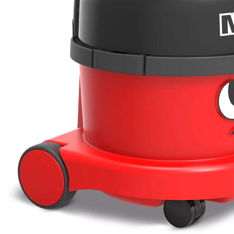 commercial henry dry vacuum cleaner wheels close up