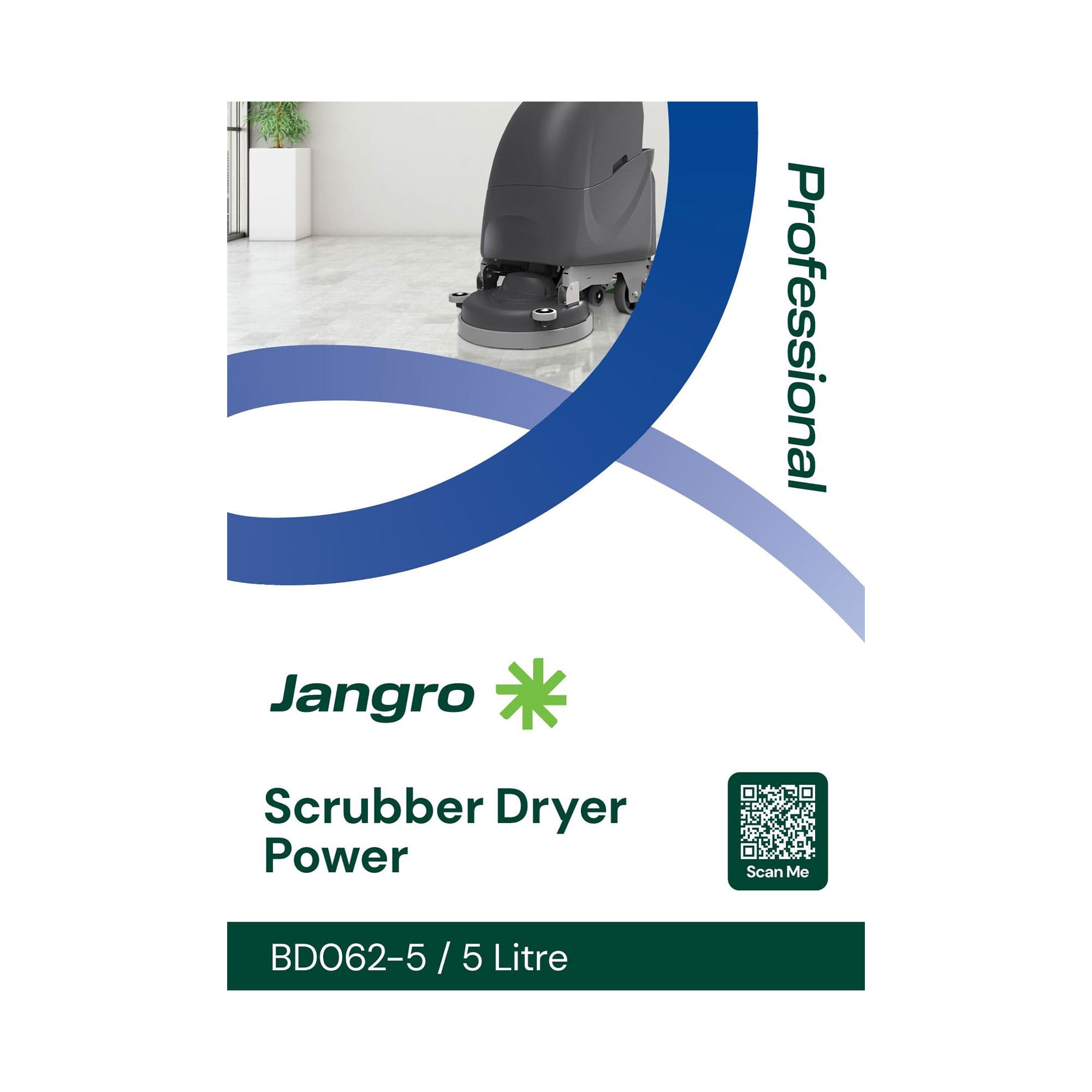 Commercial scrubber dryer floor cleaner for warehouse floors