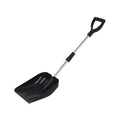 compact plastic snow shovel with d grip handle