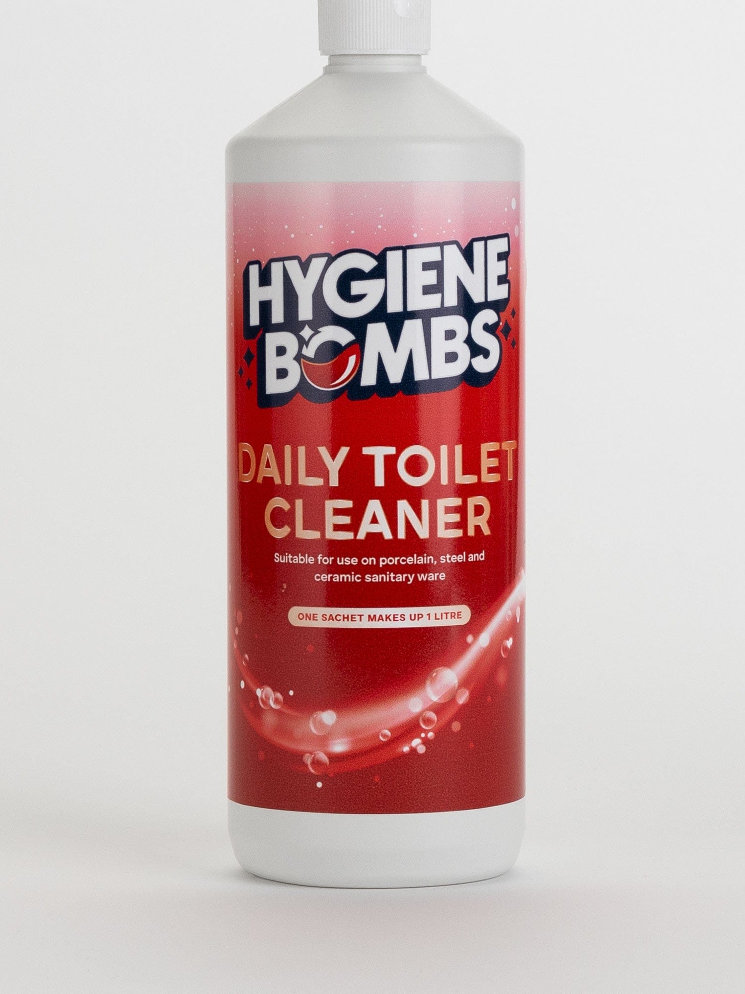 daily toilet cleaner bottle label