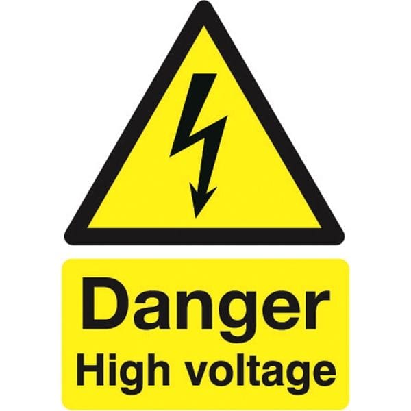 danger high voltage sign