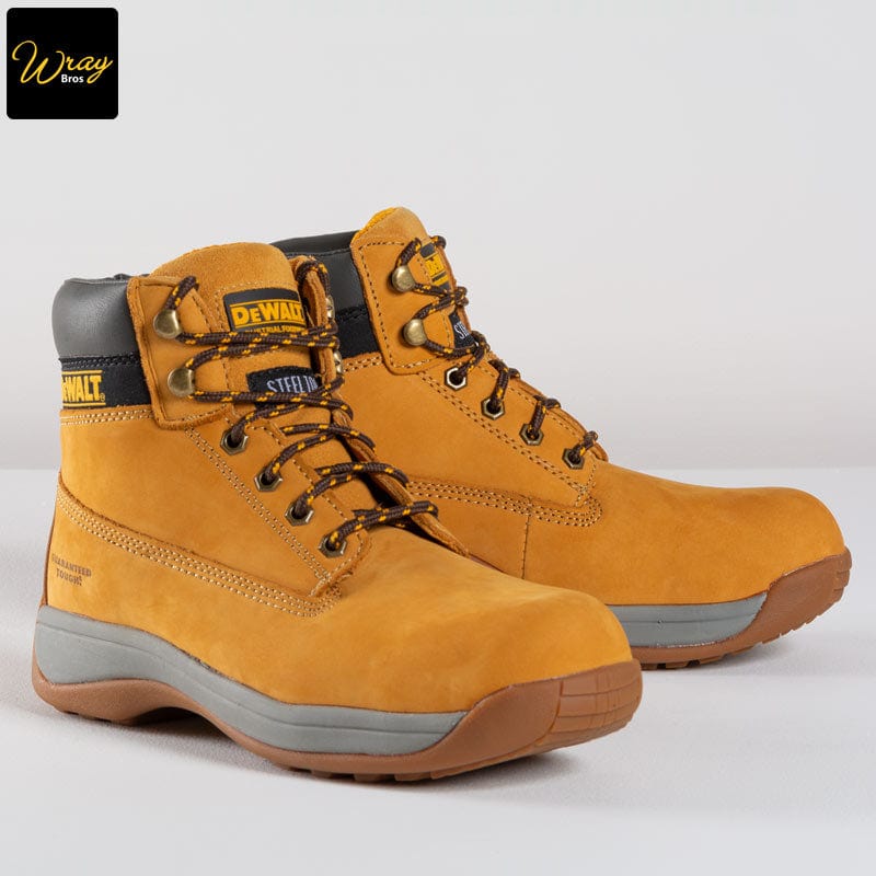 dewalt apprentice nubuck safety hiker boot honey pair