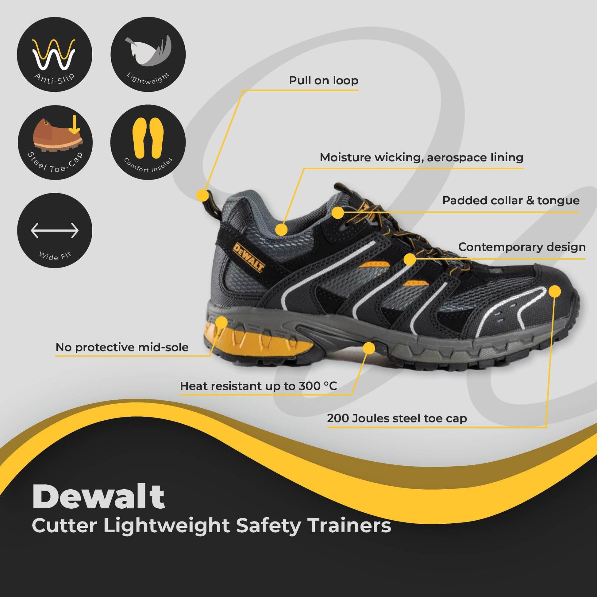 dewalt cutter lightweight safety trainers