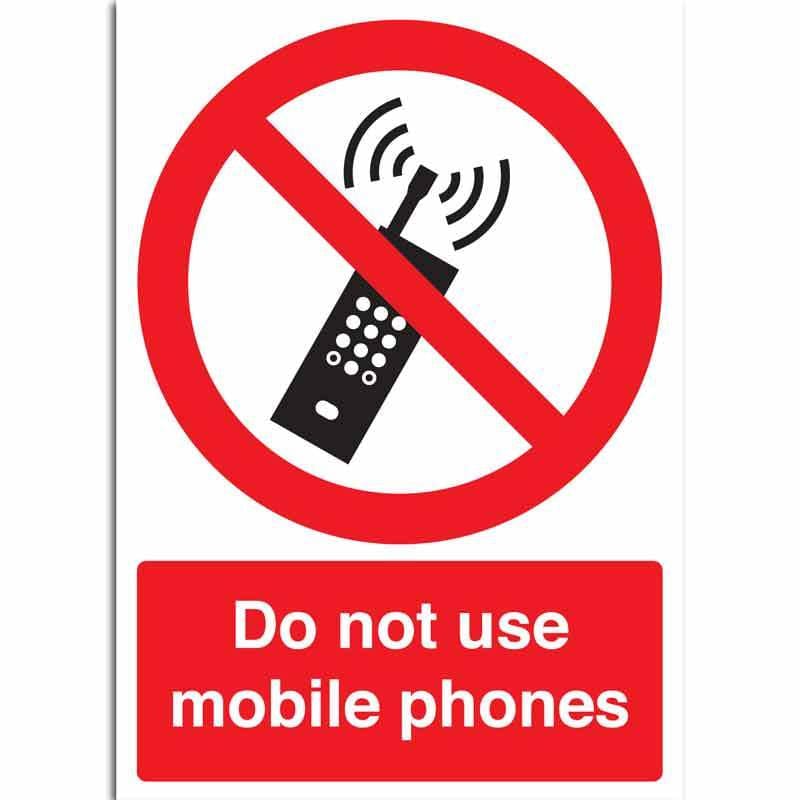 do not use mobile phone sign